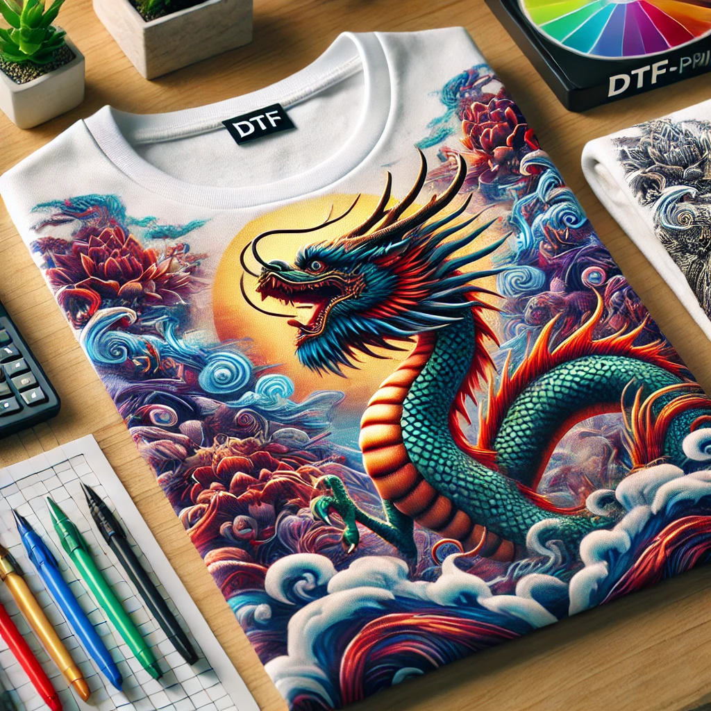 Individuell bedruckte T-Shirts mit DTF-Aufdruck