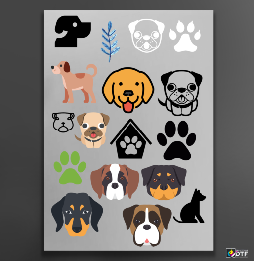 köpek DTF transferi