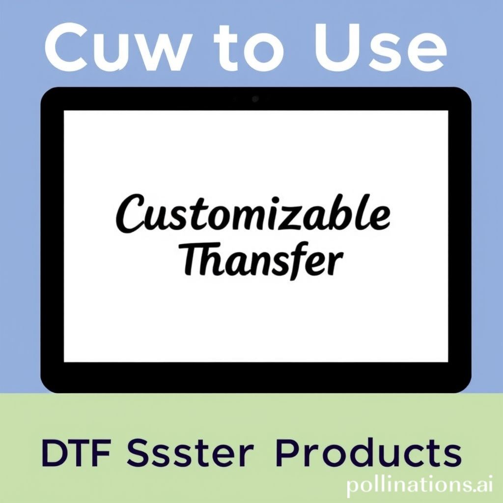 „Anpassbare DTF-Transferprodukte“
