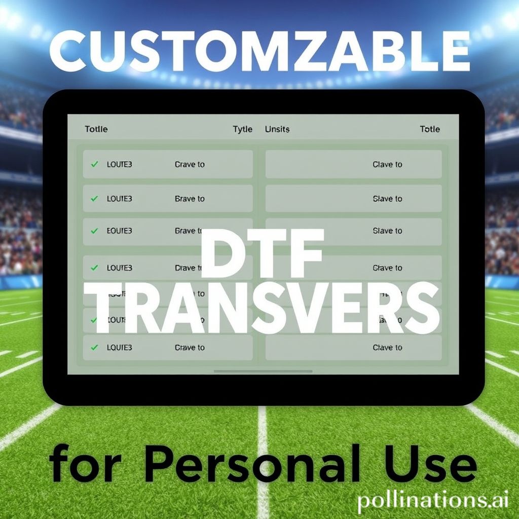 Anpassbare DTF-Übertragungen