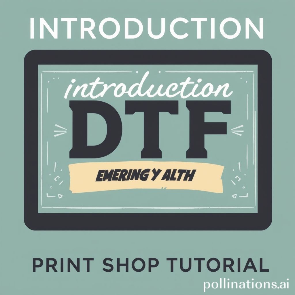 DTF print shop tutorial