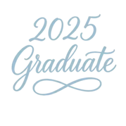 2025 Graduate Calligraphy #6041 | Free PNG Download