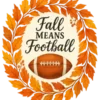 Autumn Football Wreath #9830 | Free PNG Download