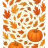 Autumn Leaves And Pumpkins #4465 | Free PNG Download