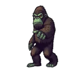 Bigfoot Pointing At You #6653 | Free PNG Download