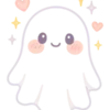 Blushing Ghost Delight #7074 | Free PNG Download
