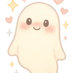Blushing Ghost Delight #5215 | Free PNG Download