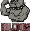 Bulldog Mascot Flexing #8562 | Free PNG Download