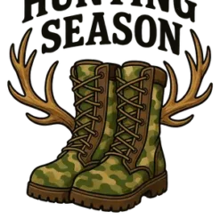 Camo Boots & Antlers #7779 | Free PNG Download