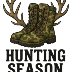 Camo Boots & Antlers #2642 | Free PNG Download