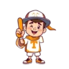 Cartoon Tennessee Vols Fan Holding Flag And Foam Finger No #4219 | Free PNG Download