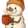 Cozy Snowman Delight #6782 | Free PNG Download