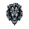 Detroit Lions Roaring Lion Head With Metallic Chrome Texture #1682 | Free PNG Download