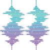 Blue Symmetry Design PNG Download