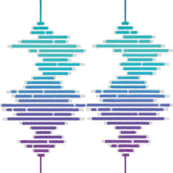 Blue Symmetry Design PNG Download