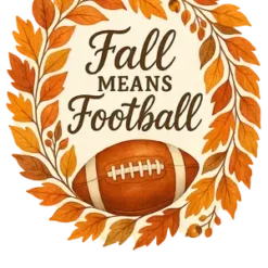 Fall Football Wreath #6939 | Free PNG Download