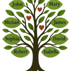 Family Tree Of Hearts #3784 | Free PNG Download