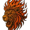 Fiery Lion Design #1109 | Free PNG Download