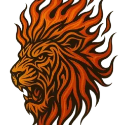 Fiery Lion Design #1109 | Free PNG Download