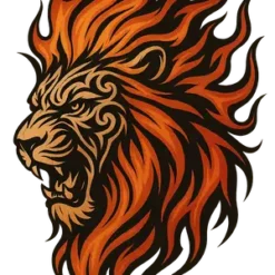 Fiery Mane Lion #9705 | Free PNG Download