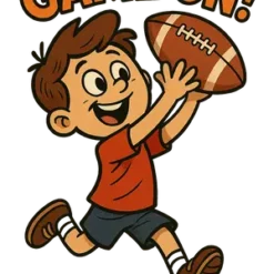 Football Catch Cartoon #6244 | Free PNG Download