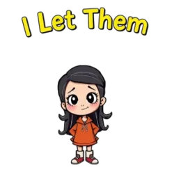 Funny Let Them Meme Style Text With Sassy Cartoon Girl No #3133 | Free PNG Download