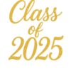 Golden Class Of 2025 #5384 | Free PNG Download