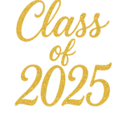 Golden Class Of 2025 #5384 | Free PNG Download