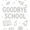 Goodbye School Art #3509 | Free PNG Download
