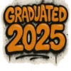 Graffiti Graduation 2025 #2446 | Free PNG Download