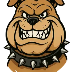 Grinning Cartoon Bulldog #4324 | Free PNG Download
