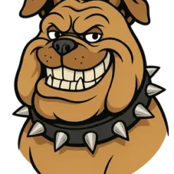 Grinning Cartoon Bulldog #3839 | Free PNG Download