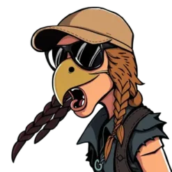 Hawk Tuah Meme Inspired Redneck Cartoon Girl Spitting With #1763 | Free PNG Download
