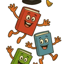 Joyful Graduation Books #9751 | Free PNG Download