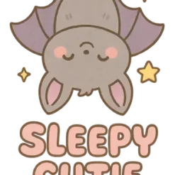 Kawaii Sleepy Bat #2562 | Free PNG Download