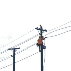 Linemen Working Electrical Storm #1879 | Free PNG Download