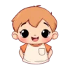 Little Boy Character Or Elements For Childrens Shirt Cute #1962 | Free PNG Download