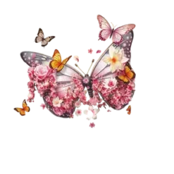 Mama Butterfly Wing Filled Text Butterflies And Flower #5817 | Free PNG Download