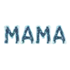 Mama Icy Letters With Snowflakes Inside Frozen Sparkles And #7874 | Free PNG Download