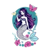 Mermaid Themed Shirt Design Fantasy And Ocean Vibe #3675 | Free PNG Download