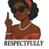 Retro Funny DTF Transfer, Respectfully Middle #5016 | Free PNG Download