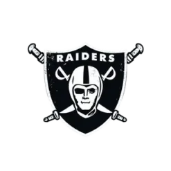 Retro Raiders Logo With Crossed Swords And #8815 | Free PNG Download