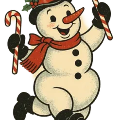 Retro Snowman Dance #4096 | Free PNG Download