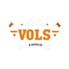 Retro Style Go Vols Banner With Football And Cheer #7008 | Free PNG Download