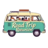 Retro Van With Family Inside And Road Trip Reunion Text No #5169 | Free PNG Download