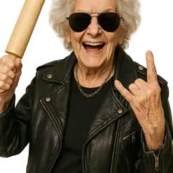 Rockstar Grandma #9108 | Free PNG Download