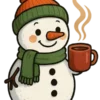 Snowman With Cocoa #6882 | Free PNG Download