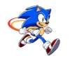 Sonic The Hedgehog Running With Speed Trail And Rings No #7755 | Free PNG Download