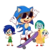 Sonic With Sunglasses And Skateboard Doing A Trick No #6843 | Free PNG Download