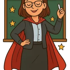 Superhero Teacher Chalkboard #1415 | Free PNG Download